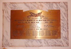 WWI St.Ninian Memorial